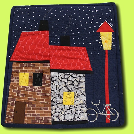Haus bei Nacht Sieglinde K.-B.