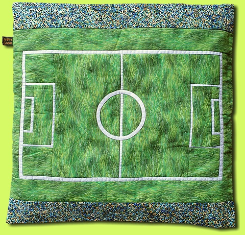 Fussballkissen Spielfeld